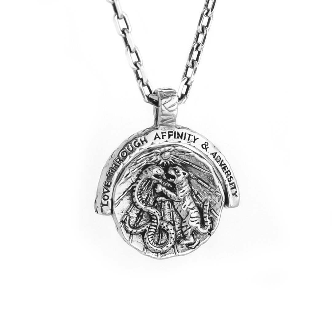 Duality-necklace-silver-fight